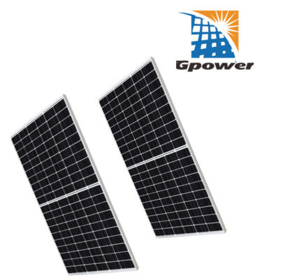 نظام الطاقة الشمسية الكهروضوئية ISO 390W لوحة شمسية نصف خلية MBB