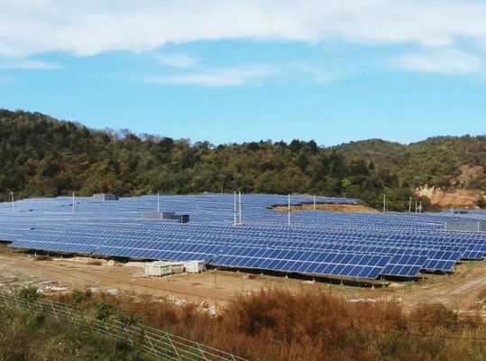 10MWp على شبكة الألواح الشمسية أطقم محطة الطاقة الكهروضوئية الأرضية