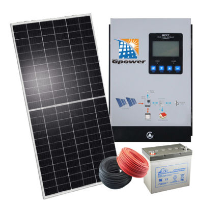 GPOWER 5KW نظام الطاقة الشمسية العاكس الهجين مع بنك البطارية
