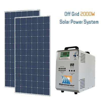 2kW نظام توليد الطاقة الشمسية TUV أنظمة الطاقة الشمسية الكهربائية السكنية