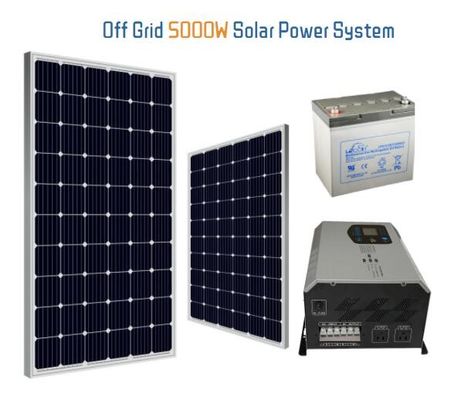 أطقم منزل الطاقة الشمسية 5KW نظام الطاقة الشمسية منزل كامل