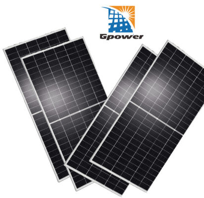 نظام الطاقة الشمسية الكهروضوئية IEC 460w الألواح الشمسية أحادية الزجاج PERC