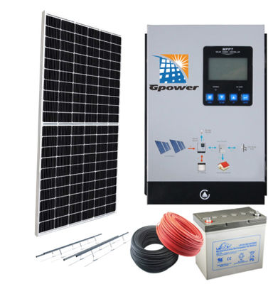 نظام الطاقة الشمسية الهجين ROSH 10KW مع البطاريات الاحتياطية